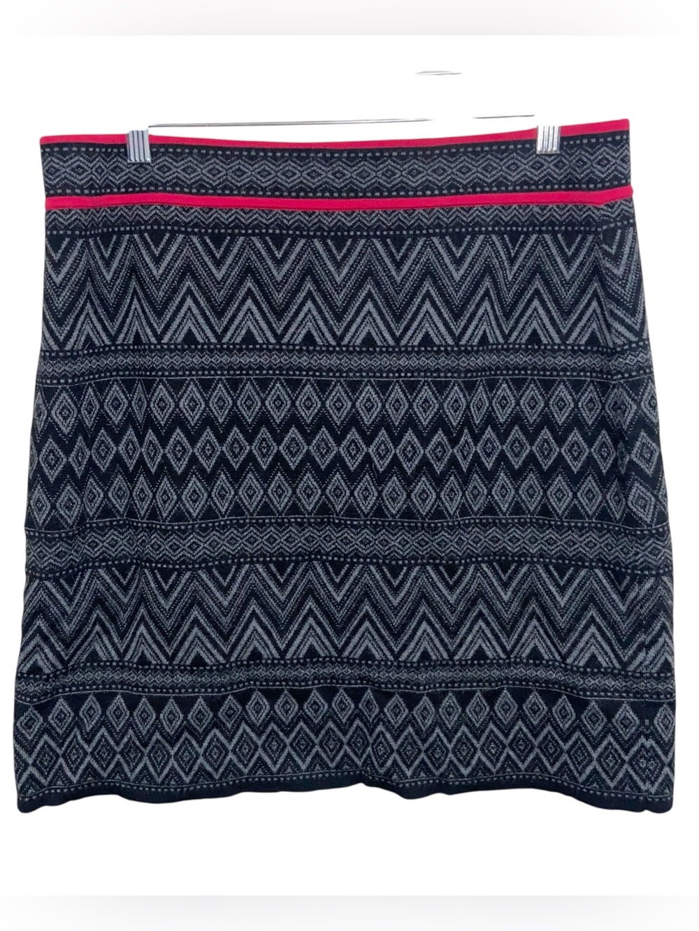 Krimson Klover Sweater Skirt Womens XL Merino Wool Knit Pull On Fair Isle Multi